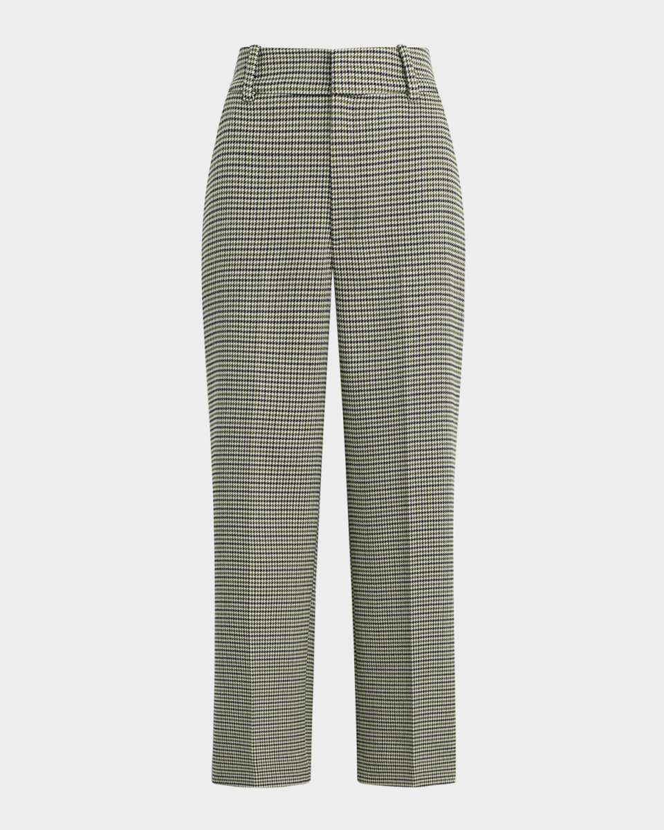 Fiona Houndstooth Cropped Pants